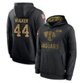 Johmsee J.Jaguars #44 Travon Walker Player Black Salute to Service Hoodies Limited Game Stitched Jerseys