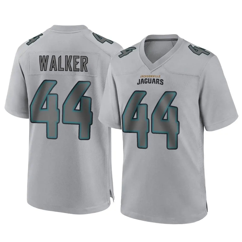 Johmsee J.Jaguars #44 Travon Walker Player Gray Atmosphere Fashion Home Game Stitched Jerseys