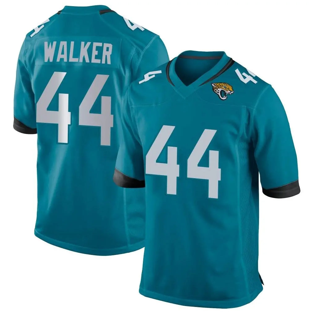 Johmsee J.Jaguars #44 Travon Walker Player Teal Home Game Stitched Jerseys
