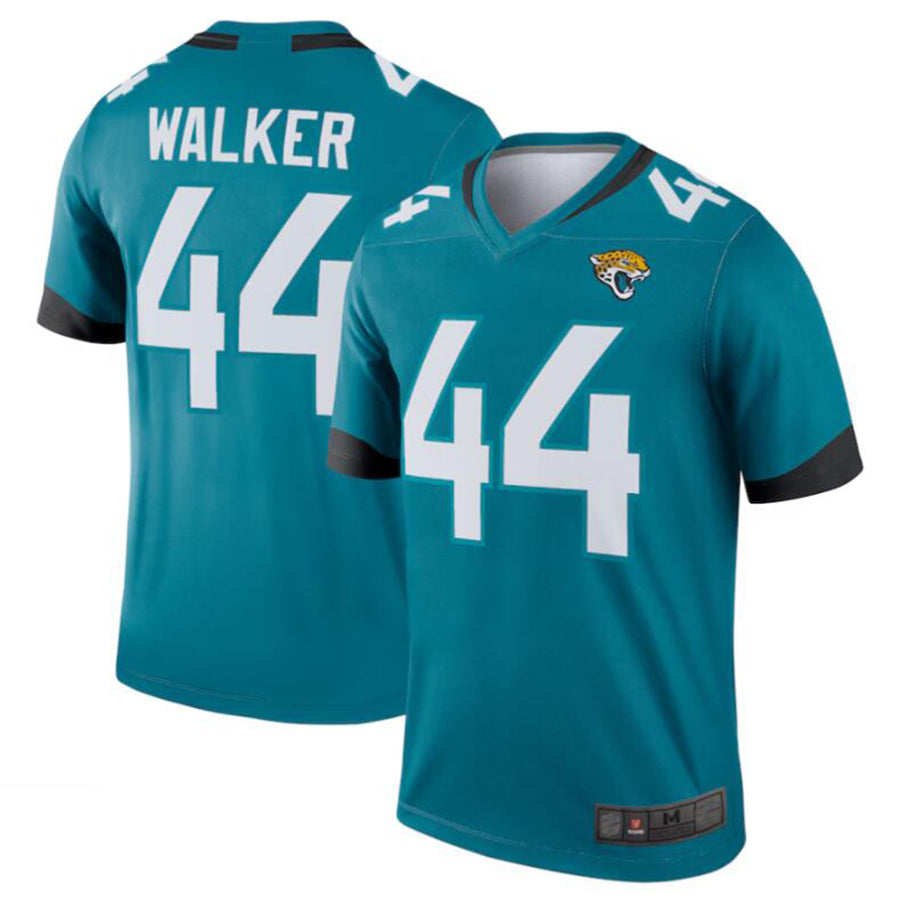 Johmsee J.Jaguars #44 Travon Walker Teal Legend Jersey American Stitched Jersey