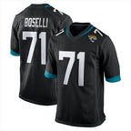 Johmsee J.Jaguars #71 Tony Boselli?Player Black Home Game Stitched Jerseys
