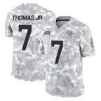 Johmsee J.Jaguars #7 Brian Thomas Jr. Player Arctic Camo Salute To Service Limited Game Stitched Jerseys