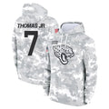 Johmsee J.Jaguars #7 Brian Thomas Jr. Player Arctic Camo Salute to Service Hoodies Limited Game Stitched Jerseys