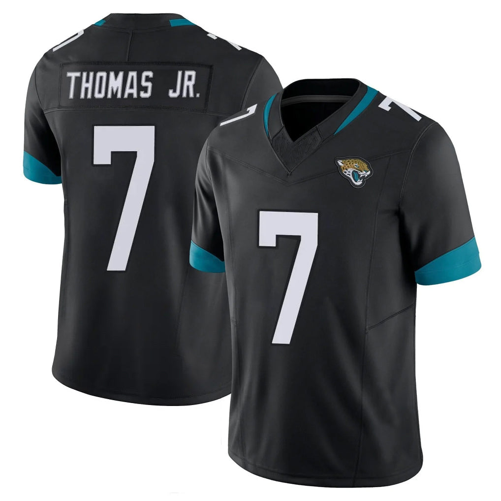 Johmsee J.Jaguars #7 Brian Thomas Jr. Player Black Vapor F.U.S.E. Limited Home Game Stitched Jerseys