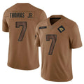 Johmsee J.Jaguars #7 Brian Thomas Jr. Player Brown Salute To Service Limited Stitched Jerseys