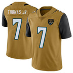 Johmsee J.Jaguars #7 Brian Thomas Jr. Player Gold Vapor Limited Home Game Stitched Jerseys