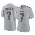 Johmsee J.Jaguars #7 Brian Thomas Jr. Player Gray Atmosphere Fashion Home Game Stitched Jerseys