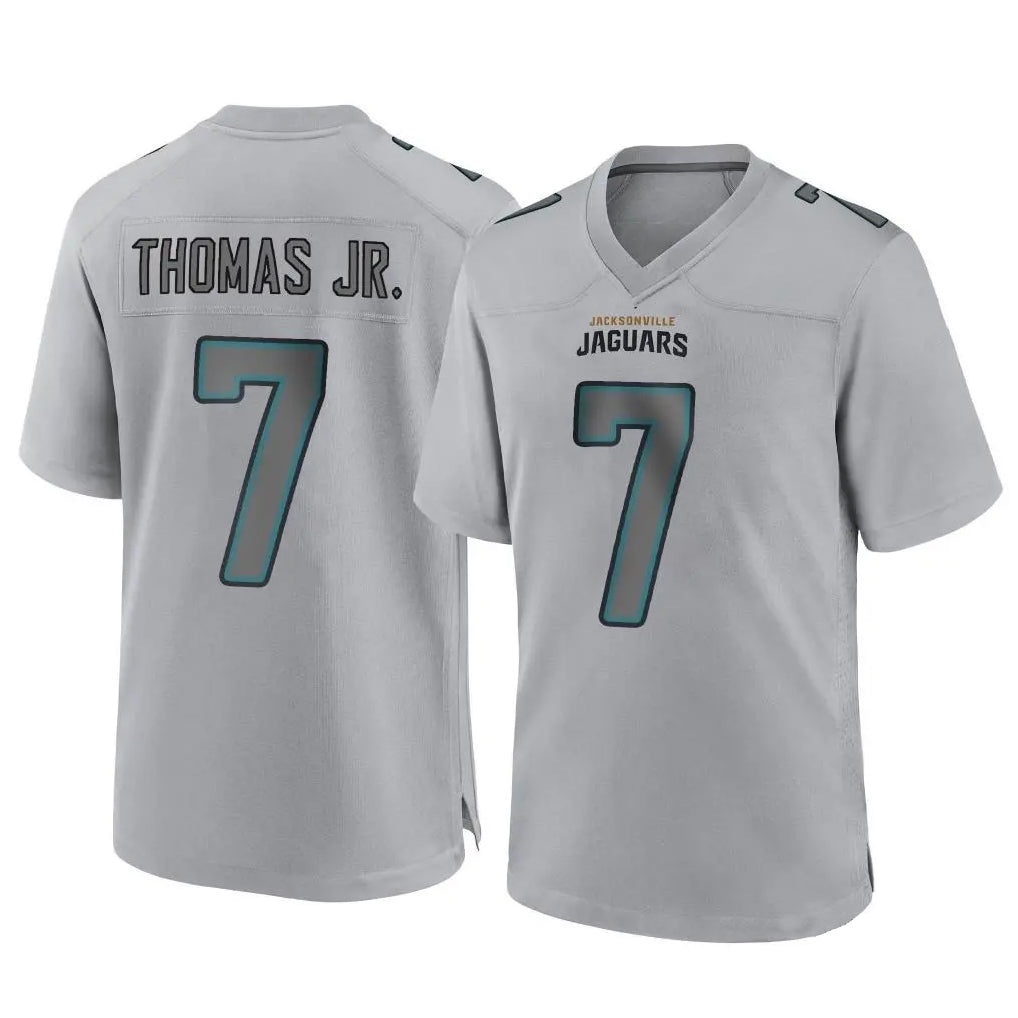 Johmsee J.Jaguars #7 Brian Thomas Jr. Player Gray Atmosphere Fashion Home Game Stitched Jerseys