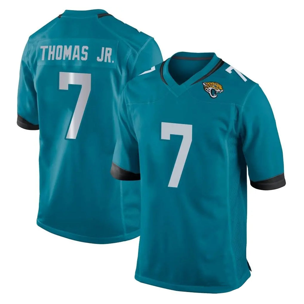 Johmsee J.Jaguars #7 Brian Thomas Jr. Player Teal Home Game Stitched Jerseys