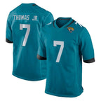 Johmsee J.Jaguars #7 Brian Thomas Jr. Player Teal Home Game Stitched Jerseys