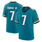 Johmsee J.Jaguars #7 Brian Thomas Jr. Player Teal Prowler Throwback Limited Home Game Stitched Jerseys