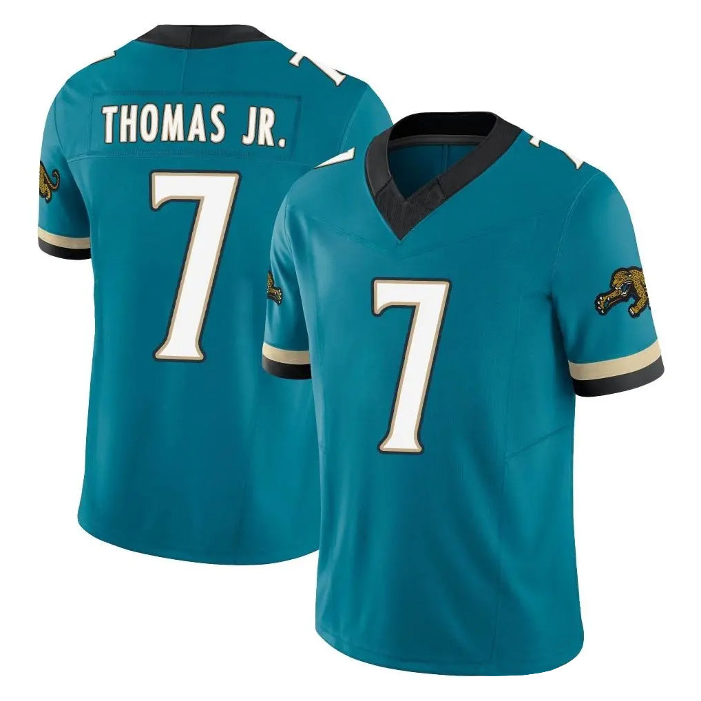 Johmsee J.Jaguars #7 Brian Thomas Jr. Player Teal Prowler Throwback Vapor F.U.S.E. Limited Home Game Stitched Jerseys