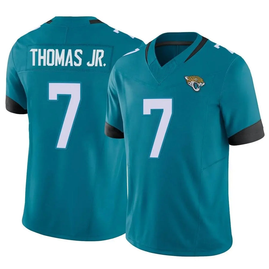 Johmsee J.Jaguars #7 Brian Thomas Jr. Player Vapor F.U.S.E. Limited Teal Stitched Jerseys