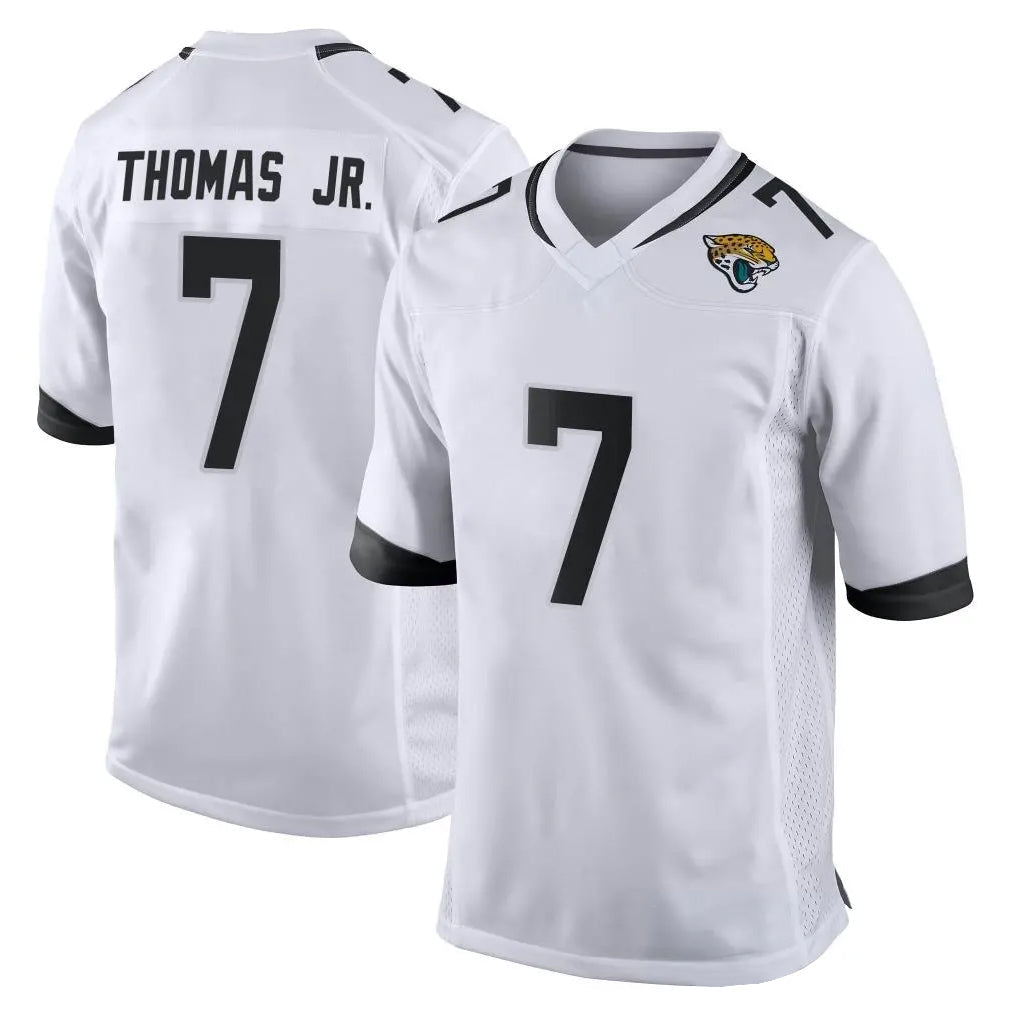 Johmsee J.Jaguars #7 Brian Thomas Jr. Player White Home Game Stitched Jerseys