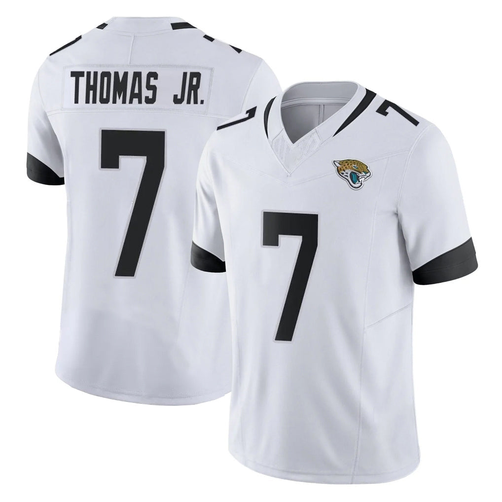 Johmsee J.Jaguars #7 Brian Thomas Jr. Player White Vapor F.U.S.E. Limited Home Game Stitched Jerseys
