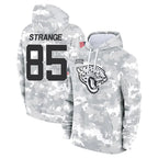 Johmsee J.Jaguars #85 Brenton Strange Player Arctic Camo Salute to Service Hoodies Limited Game Stitched Jerseys