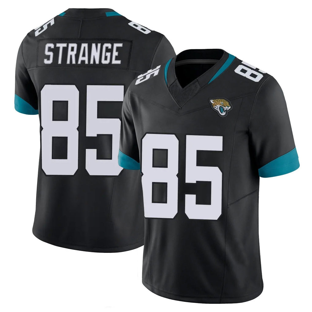 Johmsee J.Jaguars #85 Brenton Strange Player Black Vapor F.U.S.E. Limited Home Game Stitched Jerseys