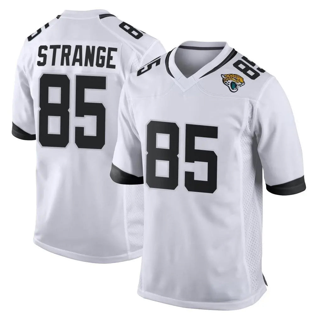 Johmsee J.Jaguars #85 Brenton Strange Player White Home Game Stitched Jerseys
