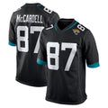Johmsee J.Jaguars #87 Keenan McCardell Player Black Home Game Stitched Jerseys