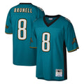 Johmsee J.Jaguars #8 Mark Brunell?Player Teal Mitchell & Ness Legacy Home Game Stitched Jerseys