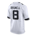 Johmsee J.Jaguars #8 Mark Brunell?Player White Home Game Stitched Jerseys