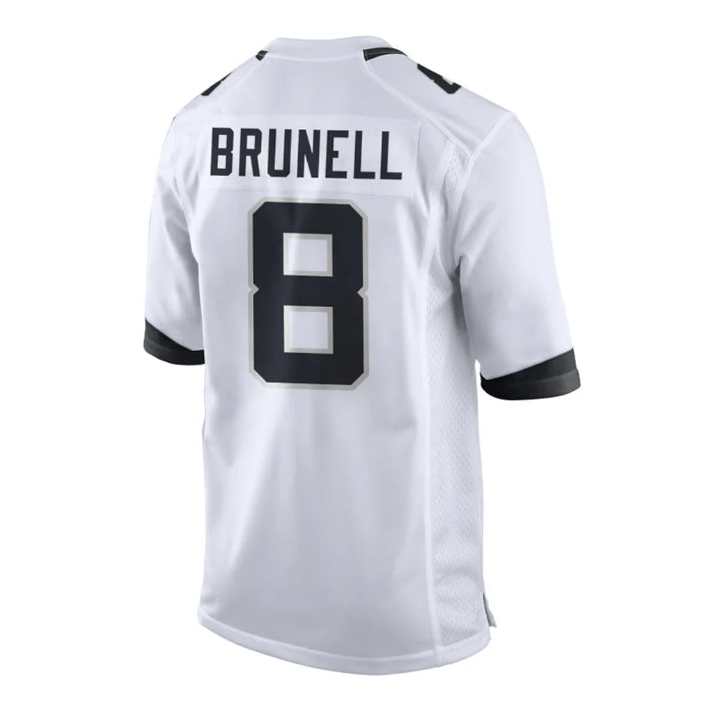 Johmsee J.Jaguars #8 Mark Brunell?Player White Home Game Stitched Jerseys