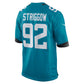 J.Jaguars #92 Danny Striggow Teal Team Game American Football Jersey