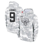 Johmsee J.Jaguars #9 Logan Cooke Player Arctic Camo Salute to Service Hoodies Limited Game Stitched Jerseys