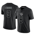 Johmsee J.Jaguars #9 Logan Cooke Player Black Reflective Limited Game Stitched Jerseys