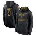 Johmsee J.Jaguars #9 Logan Cooke Player Black Salute to Service Hoodies Limited Game Stitched Jerseys