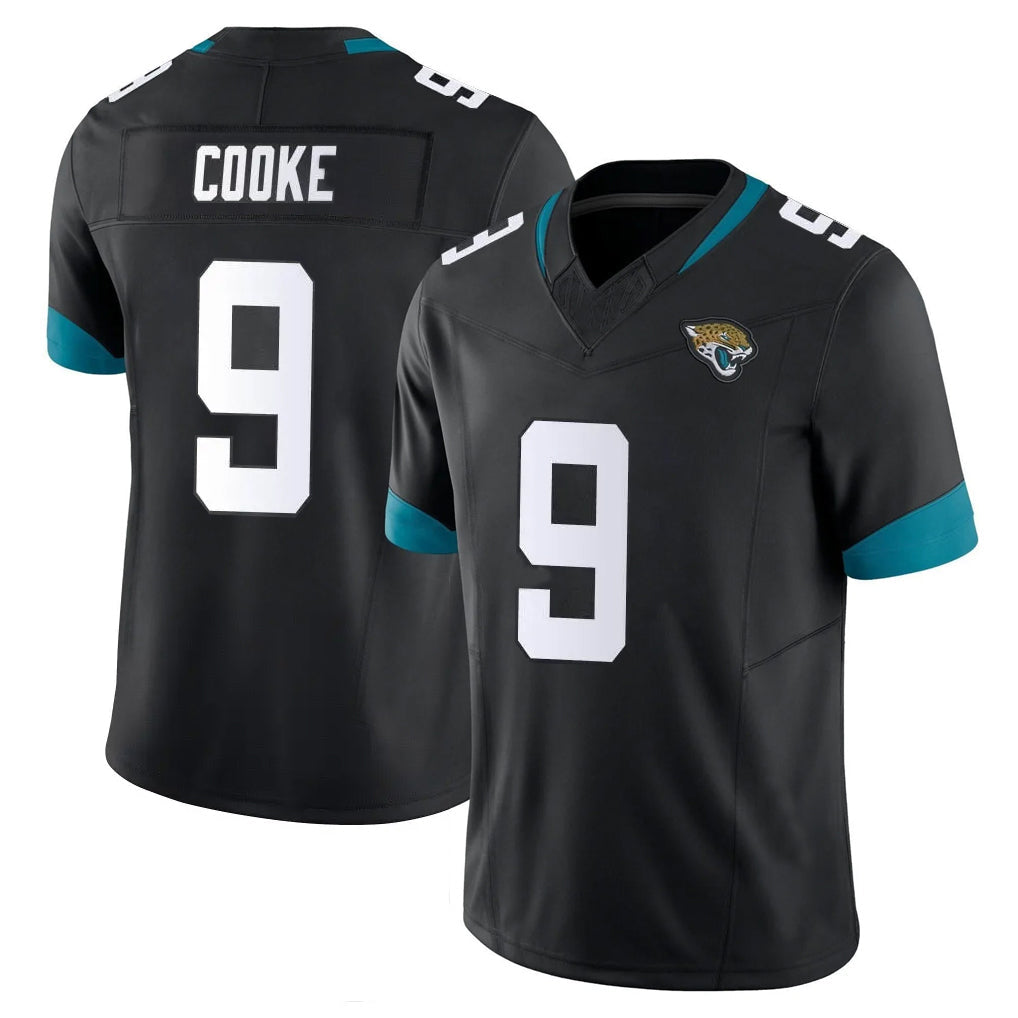 Johmsee J.Jaguars #9 Logan Cooke Player Black Vapor Untouchable Limited Home Game Stitched Jerseys