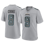 Johmsee J.Jaguars #9 Logan Cooke Player Gray Atmosphere Fashion Home Game Stitched Jerseys