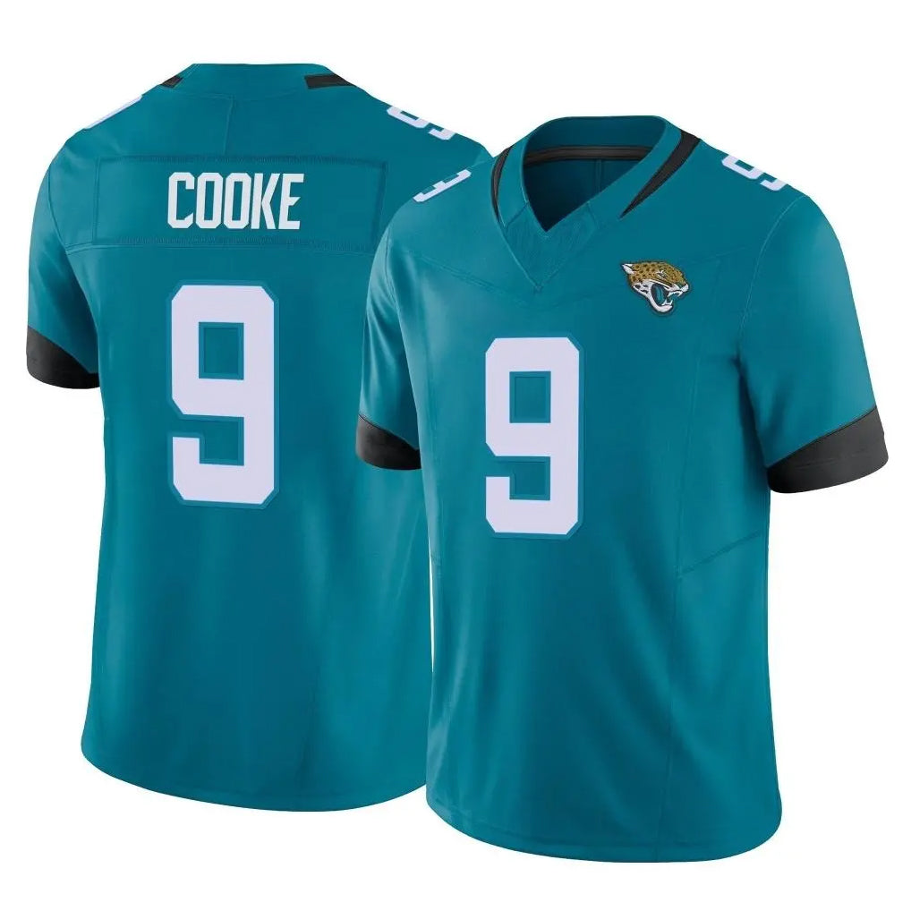 Johmsee J.Jaguars #9 Logan Cooke Player Teal Vapor F.U.S.E. Limited Home Game Stitched Jerseys