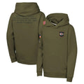 Johmsee KC.Chiefs Olive Salute to Service Pullover Hoodies Limited Blank Player Stitched Jerseys