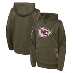 Johmsee KC.Chiefs Olive Salute to Service Therma Performance Pullover Hoodie Limited Game Stitched Jerseys