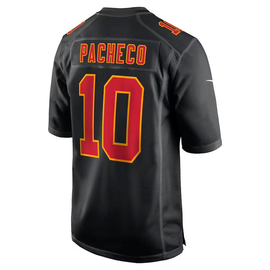 Johmsee KC.Chiefs #10 Isiah Pacheco Player Black Fashion Game Stitched Jerseys