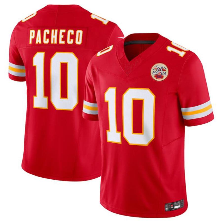 Johmsee KC.Chiefs #10 Isiah Pacheco Red Vapor F.U.S.E. Limited Jersey American Stitched Jersey