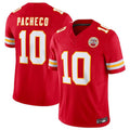 Johmsee KC.Chiefs #10 Isiah Pacheco Red Vapor F.U.S.E. Limited Jersey American Stitched Jersey
