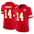 Johmsee KC.Chiefs #14 Matt Araiza Player Red Limited Vapor F.U.S.E. Home Game Stitched Jerseys