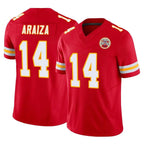 Johmsee KC.Chiefs #14 Matt Araiza Player Red Limited Vapor F.U.S.E. Home Game Stitched Jerseys