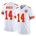 Johmsee KC.Chiefs #14 Matt Araiza Player White Limited Vapor F.U.S.E. Home Game Stitched Jerseys