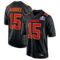 Johmsee KC.Chiefs #15 Patrick Mahomes Black Super Bowl LVIII Carbon Fashion Game Player Jersey American Stitched Jerseys