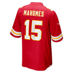 Johmsee KC.Chiefs #15 Patrick Mahomes Player Red Home Game Stitched Jerseys