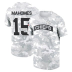 Johmsee KC.Chiefs #15 Patrick Mahomes Player Salute to Service Hoodies & T-Shirts Stitched Jerseys