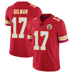 Johmsee KC.Chiefs #17 Alohi Gilman Player Red Limited Vapor Untouchable Home Game Stitched Jerseys