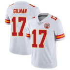 Johmsee KC.Chiefs #17 Alohi Gilman Player White Limited Vapor Untouchable Home Game Stitched Jerseys