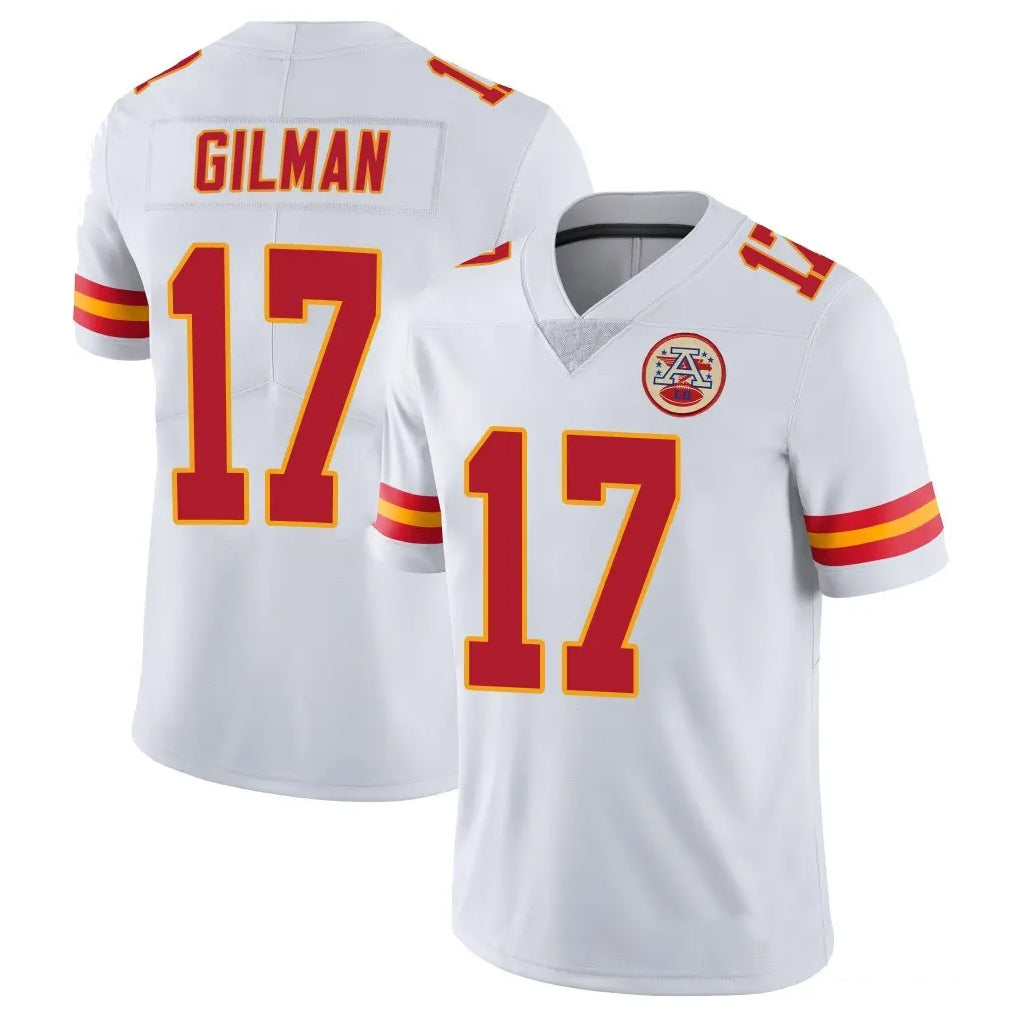 Johmsee KC.Chiefs #17 Alohi Gilman Player White Limited Vapor Untouchable Home Game Stitched Jerseys