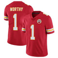 Johmsee KC.Chiefs #1 Xavier Worthy Player Red Limited Vapor Untouchable Home Game Stitched Jerseys