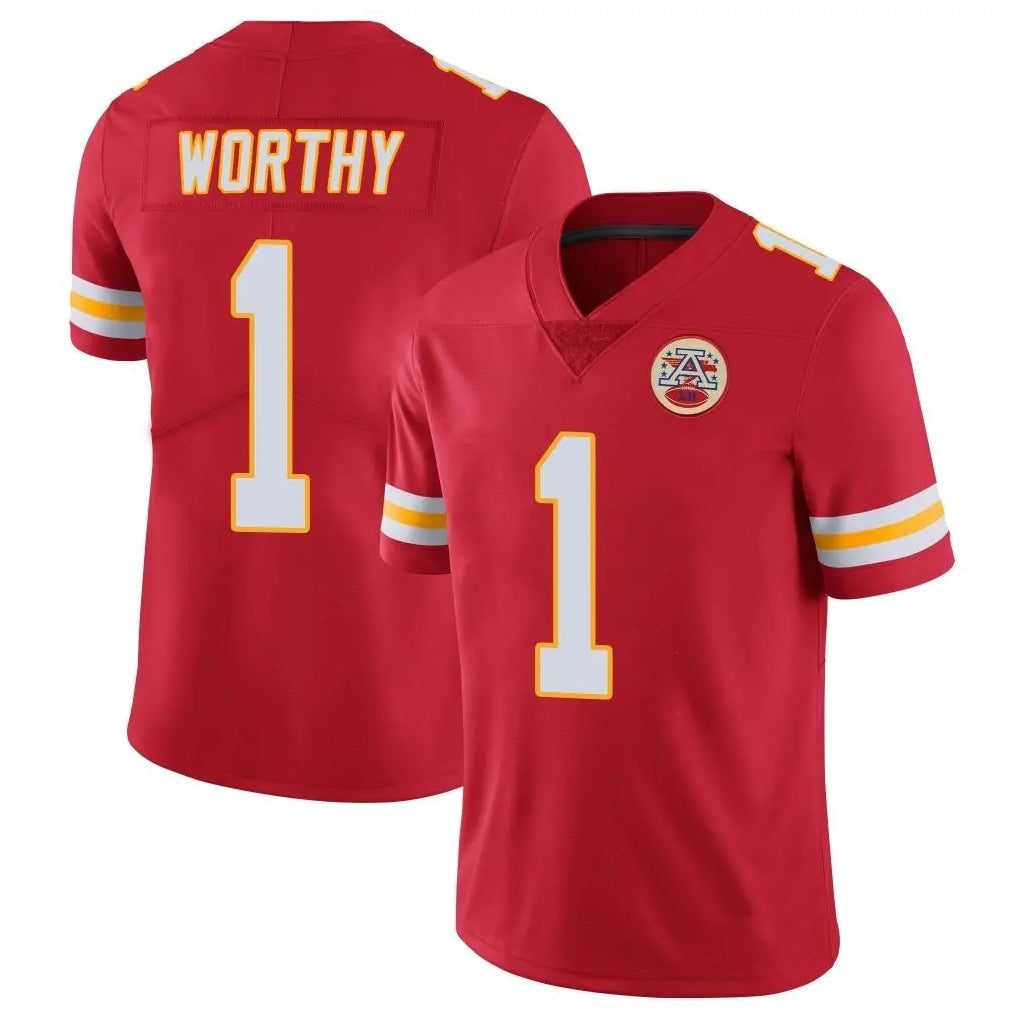 Johmsee KC.Chiefs #1 Xavier Worthy Player Red Limited Vapor Untouchable Home Game Stitched Jerseys