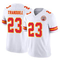 Johmsee KC.Chiefs #23 Drue Tranquill Player White Limited Vapor F.U.S.E. Home Game Stitched Jerseys